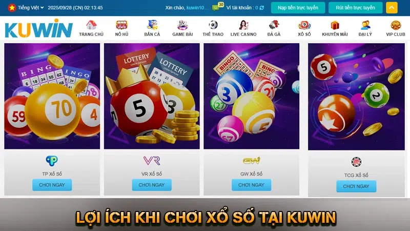 Lợi Ích Khi Chơi Xổ Số Tại KUWIN